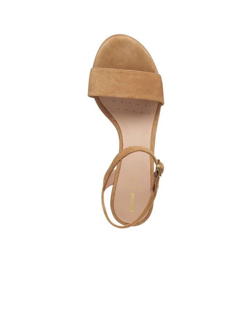 Geox Brown D Aurely 50 Heeled Sandals