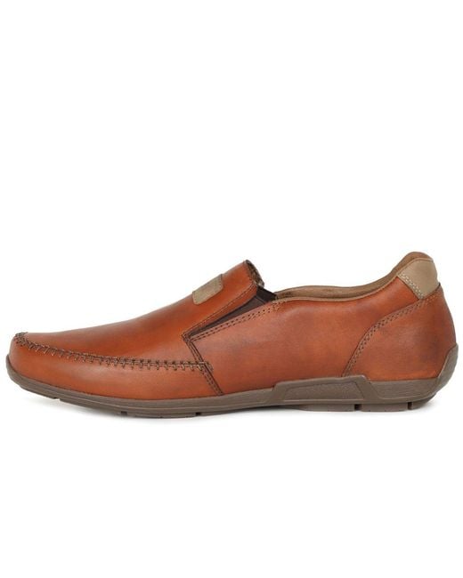 Rieker Brown Stall Shoes for men
