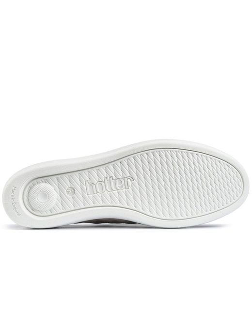 Hotter White Wonder Extra Wide Trainers