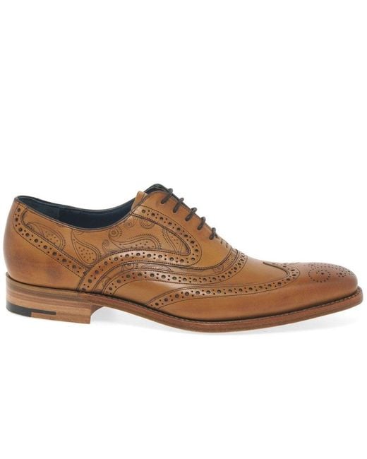 Barker Brown Men's Tan 'grant' Wingtip Brogue for men