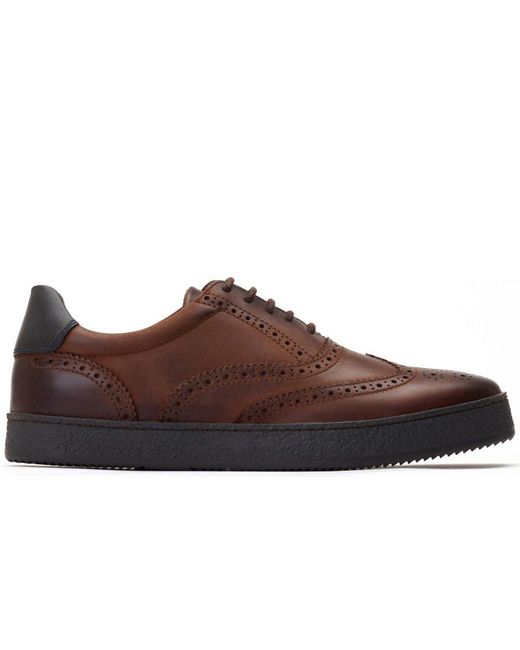 Base London Brown Christo Trainers for men