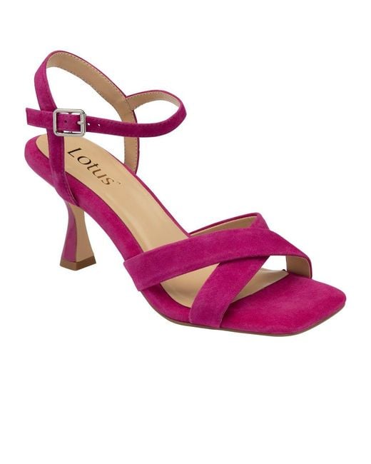 Lotus Pink Fiorella Heeled Sandals