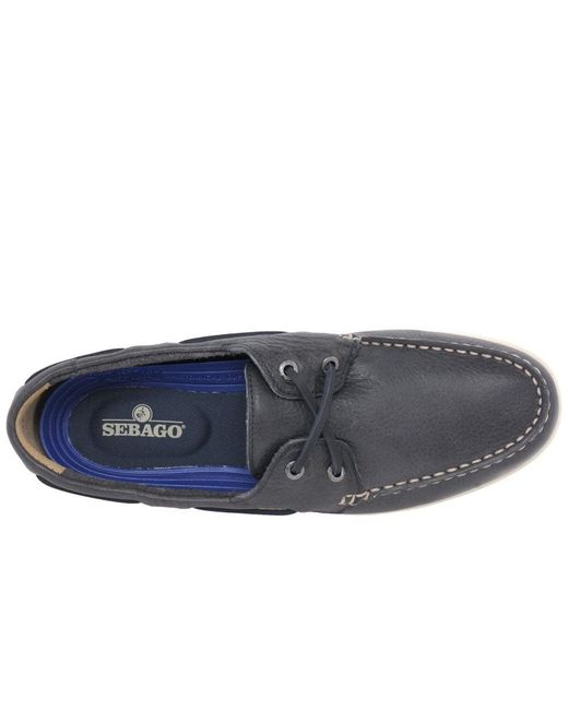 sebago blue boat shoes