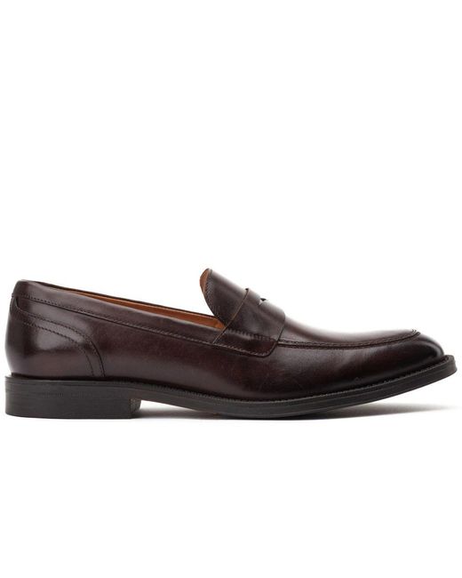 Base London Brown Kennedy Loafers for men