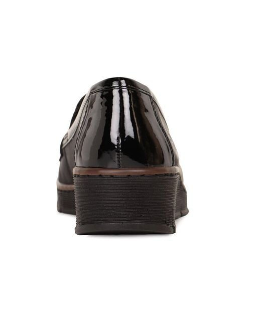Rieker Black Grade Tassel Loafers