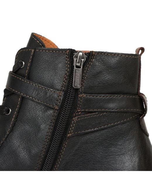 Pikolinos Black Murrey Ankle Boots