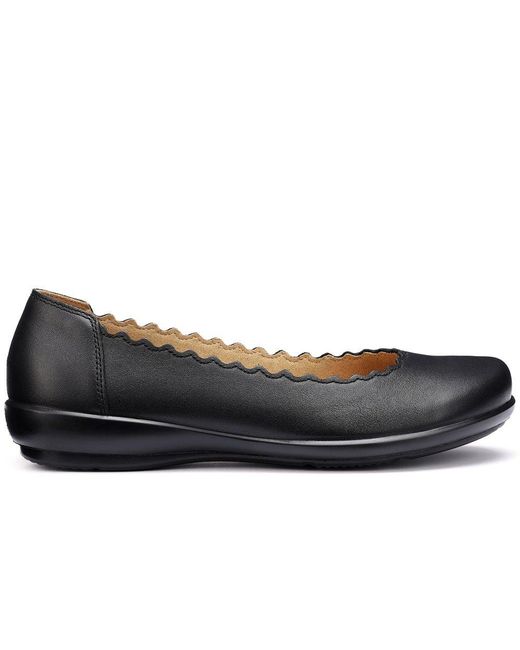 Hotter Blue Eider Ballet Pumps