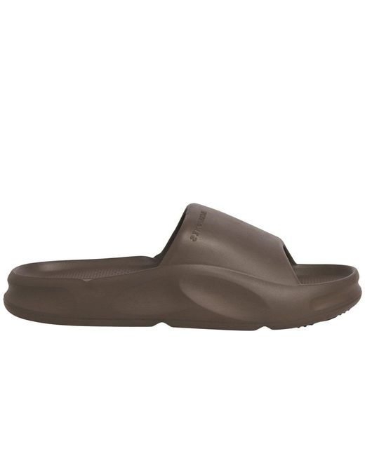 Jack & Jones Brown Jack &Amp; Jones Status Moulded Slider Sandals for men