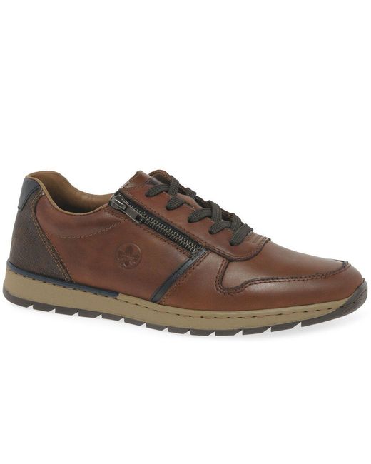 Rieker Brown Emery Trainers for men