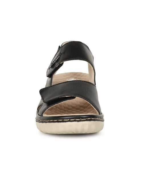 Rieker Black Grenada Sandals