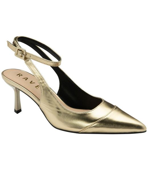 Ravel Metallic Catrine Slingback Court Shoes Size: 3