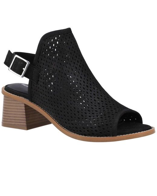 Hush Puppies Black Louise Heeled Sandals