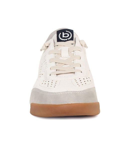 Bugatti White Treble Trainers for men