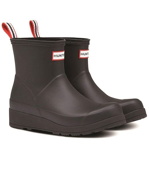 Hunter Black Original Play Short Wellingtons