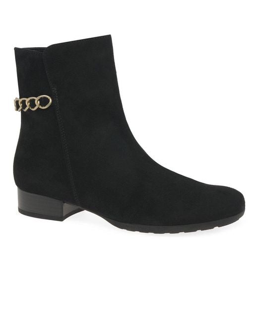 Gabor Black Bellini Ankle Boots