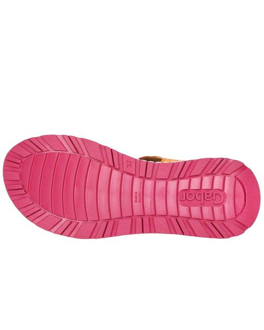 Gabor Pink Gifted Wedge Heel Sandals