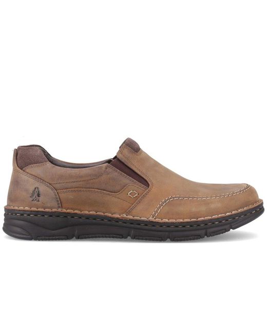Hush Puppies Brown Franco Slip On Shoes for men