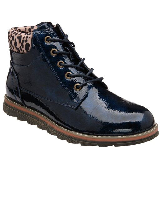 Lotus Blue Lexis Ankle Boots