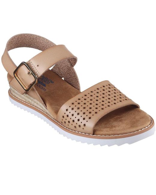 Skechers Brown Bobs Desert Kiss Sunny Flair Sandals