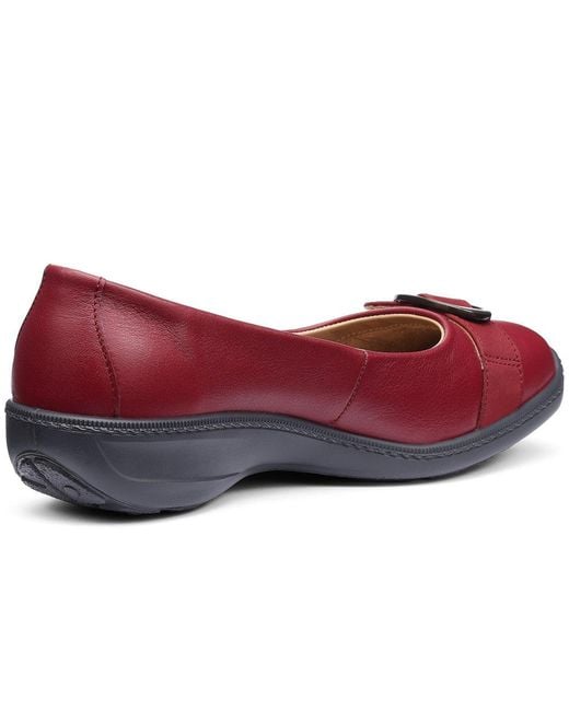 Hotter Red Grace Wide Fit Pumps