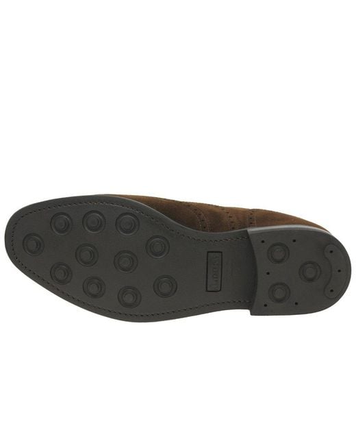 Loake Brown 302 Srg Suede Brogues for men