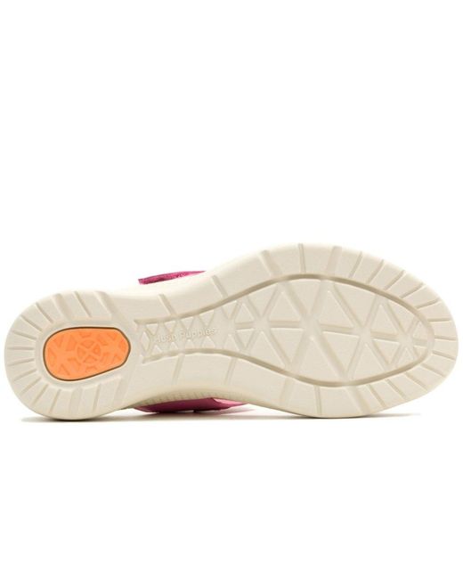 Hush Puppies Pink Breathe Slide Sandals