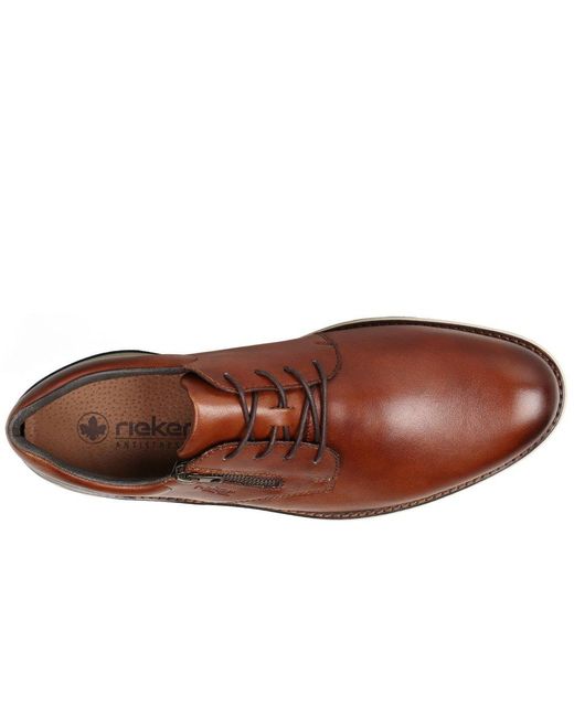 Rieker Brown Bowler Shoes for men