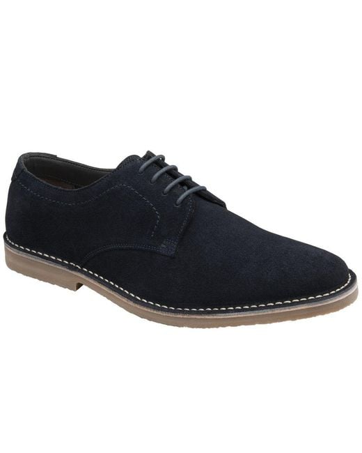 Frank Wright Blue Rydal Derby Shoes for men