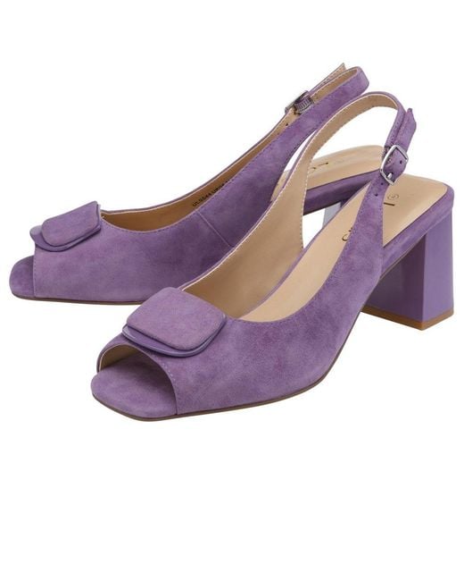 Lotus Purple Josefa Heeled Sandals