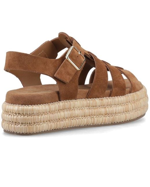 Hush Puppies Brown Rosetta Gladiator Sandals