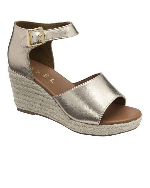 Ravel Gray Belby Wedge Sandals