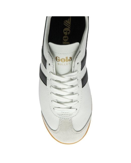 Gola White Bullet Leather Trainers