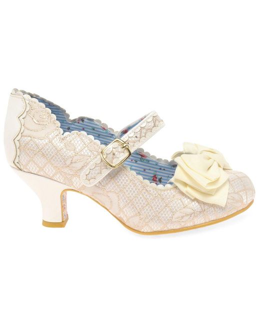 Irregular Choice Blue Summer Breeze Wide Fit Mary Jane Court Shoes