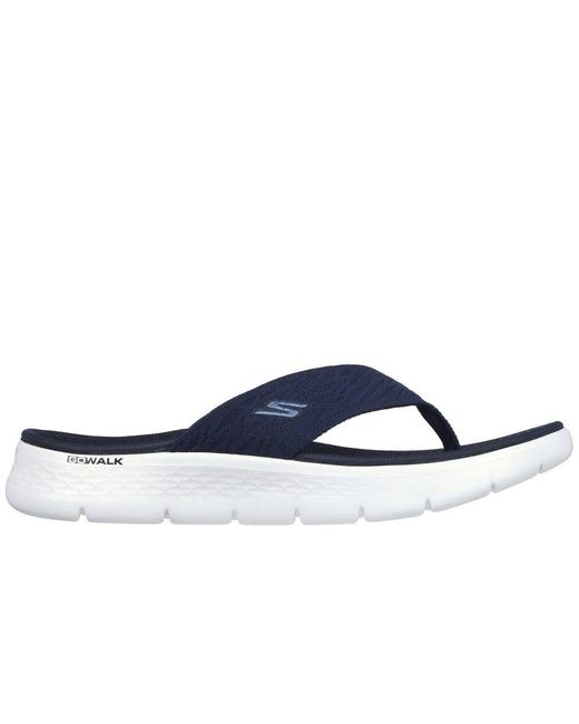 Skechers Blue Go Walk Flex Splendour Toe Post Sandals