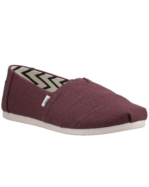 TOMS Purple Alpargata Canvas Shoes