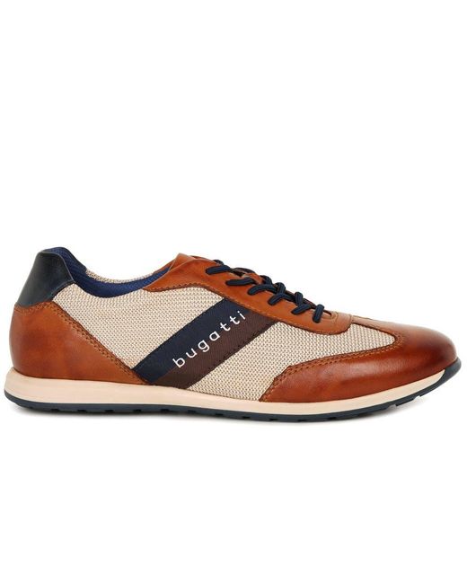 Bugatti Brown Truman Trainers for men