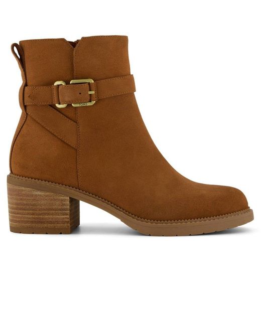 TOMS Brown Hailey Ankle Boots