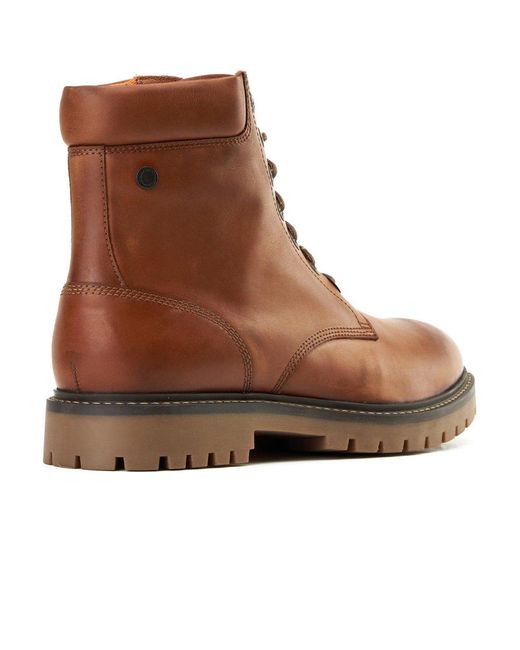 Base London Brown Nickel 7 Eyelet Boots for men
