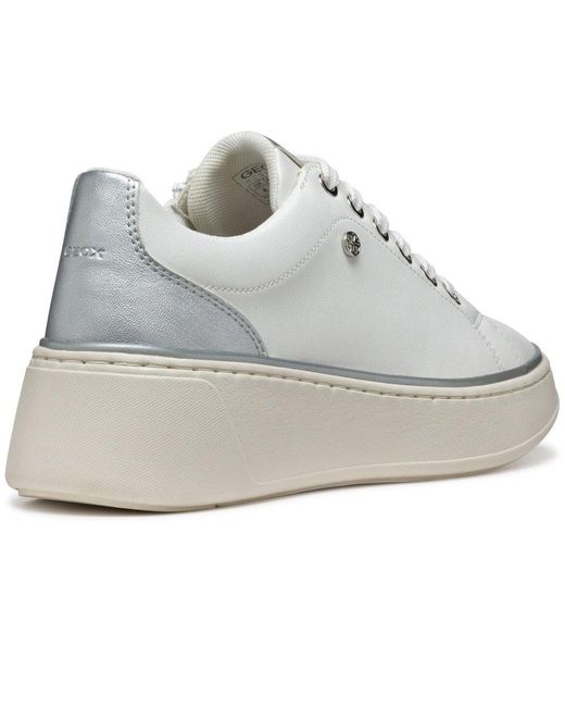 Geox White D Sunnetty Trainers