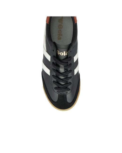 Gola Black Torpedo Leather Trainers