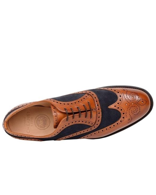 Cheaney Blue Edwin Formal Brogues for men
