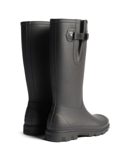 Hunter Black Field Downpour Wellingtons