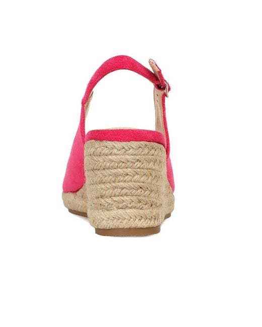 Lunar (GRS) Pink Pia Wedge Heel Espadrille Sandals