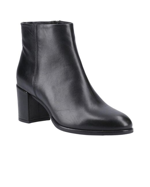 Hush Puppies Black Claridy Ankle Boots