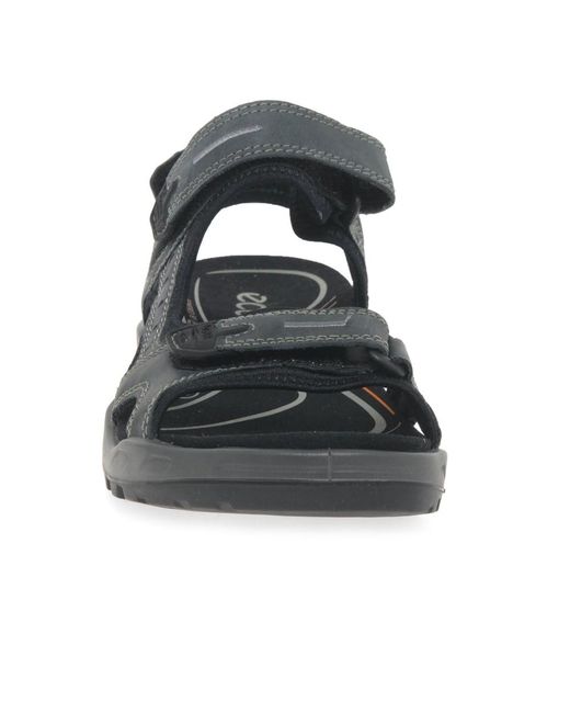 Ecco Black Offroad Walking Sandals for men