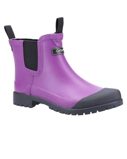 Cotswold Purple Blenheim Ankle Wellingtons