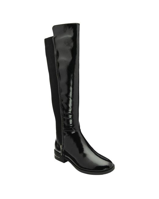 Lotus Black Tolouse Knee High Boots