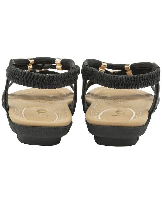 Lotus Metallic Daria Sandals