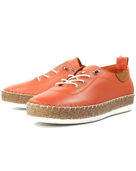 Lunar (GRS) Red Evie Plimsoll Trainers