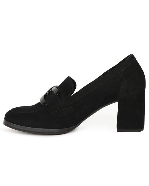 Gabor Black Samantha Dress Courts Suede (Uni)